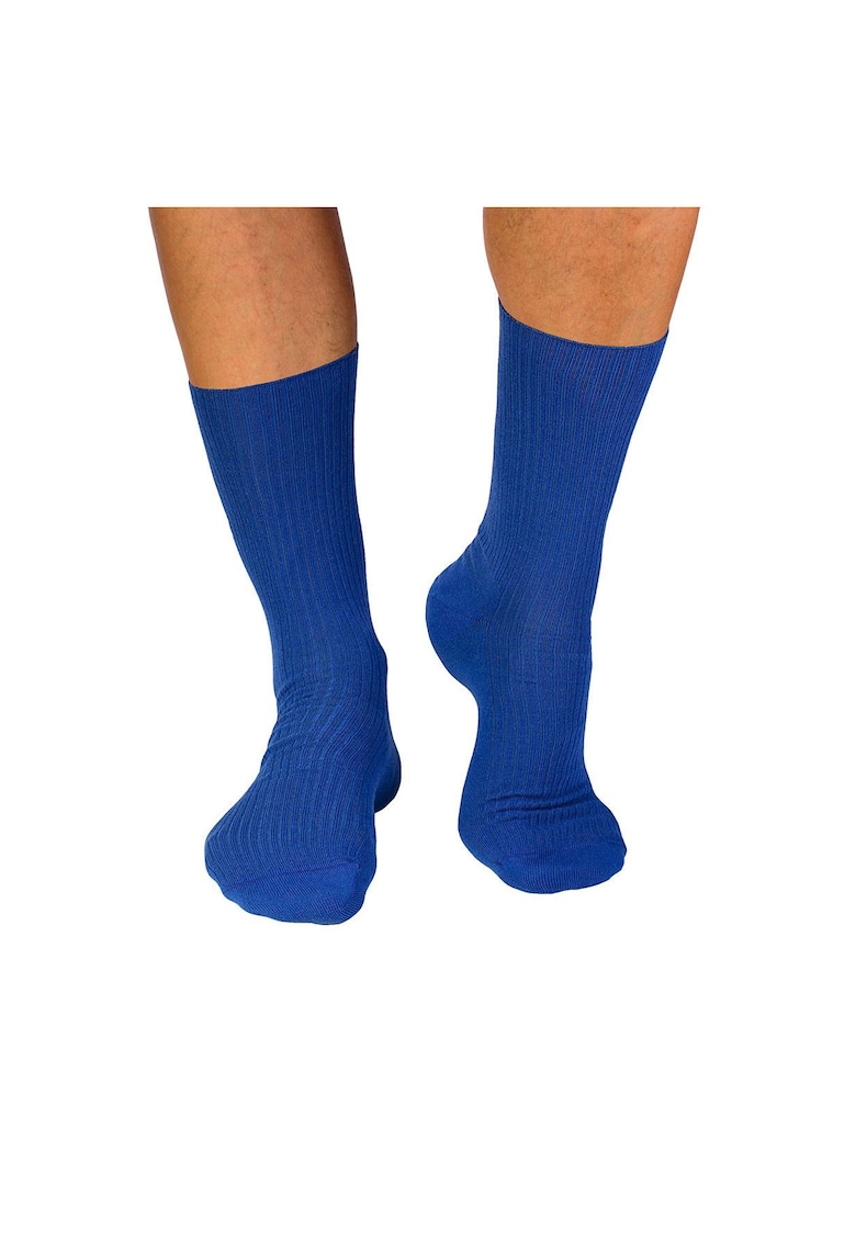 Sosete bumbac lungi fara elastic Blue Sosete bumbac lungi fara elastic Blue