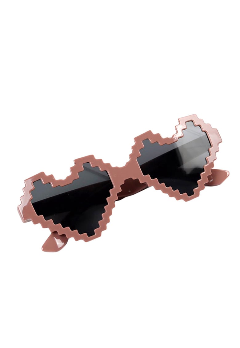 Ochelari de soare pentru copii - unisex - design in forma de inima - model pixel cool - EFAYN