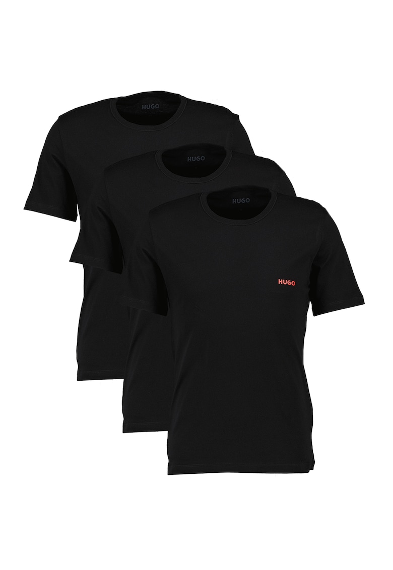 Set de tricouri regular fit de casa - 3 Piese - Negru