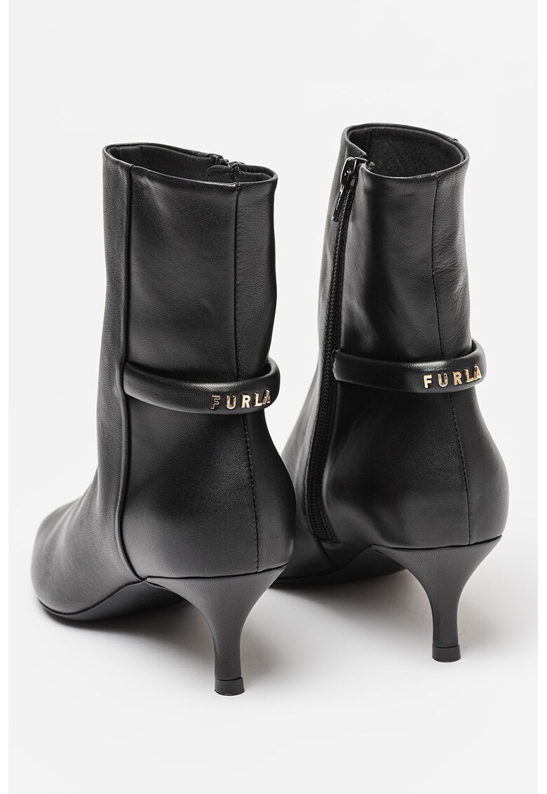 Botine de piele cu toc kitten Core
