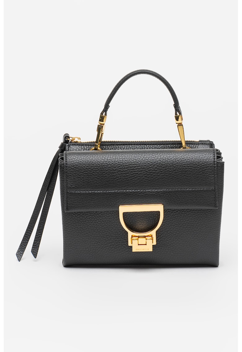 Geanta crossbody din piele cu doua compartimente Arlettis Signature