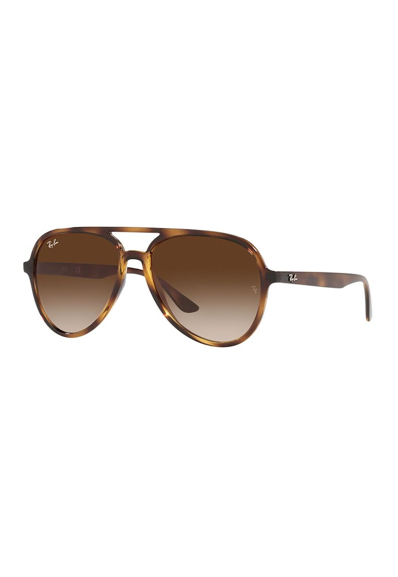 Ochelari de soare aviator unisex cu lentile in degrade - Maro