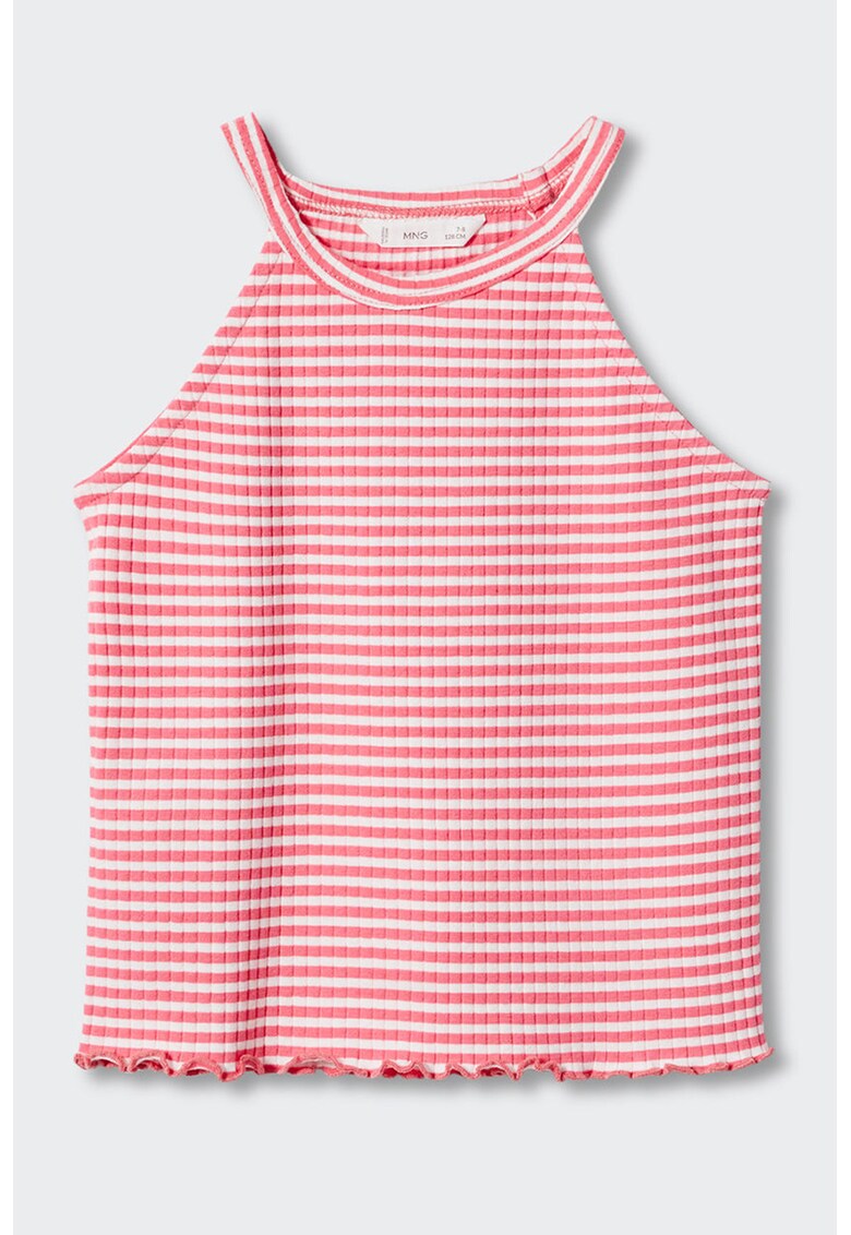 Top din amestec de bumbac cu aspect texturat Lane