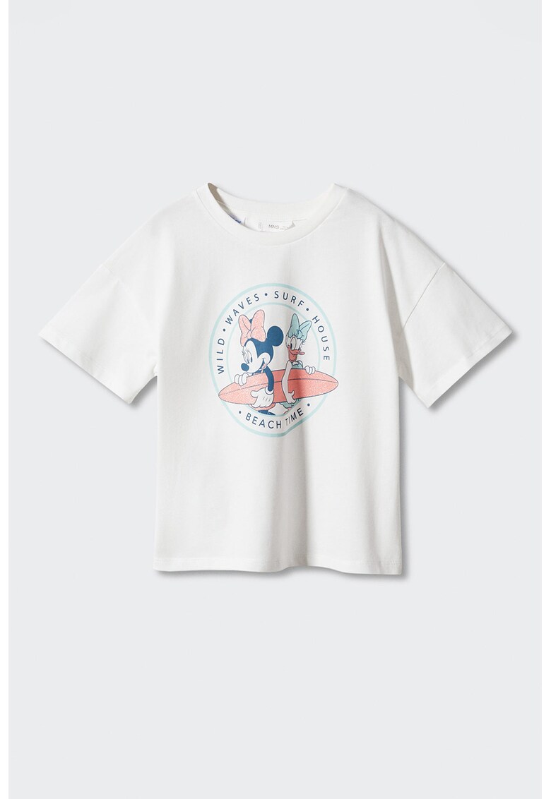 Tricou de bumbac cu imprimeu cu desene