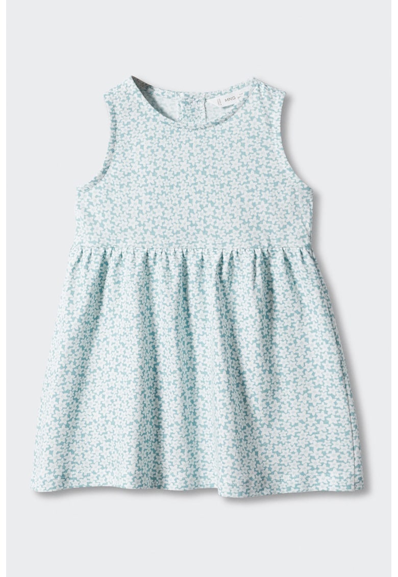Rochie cu imprimeu floral - fara maneci