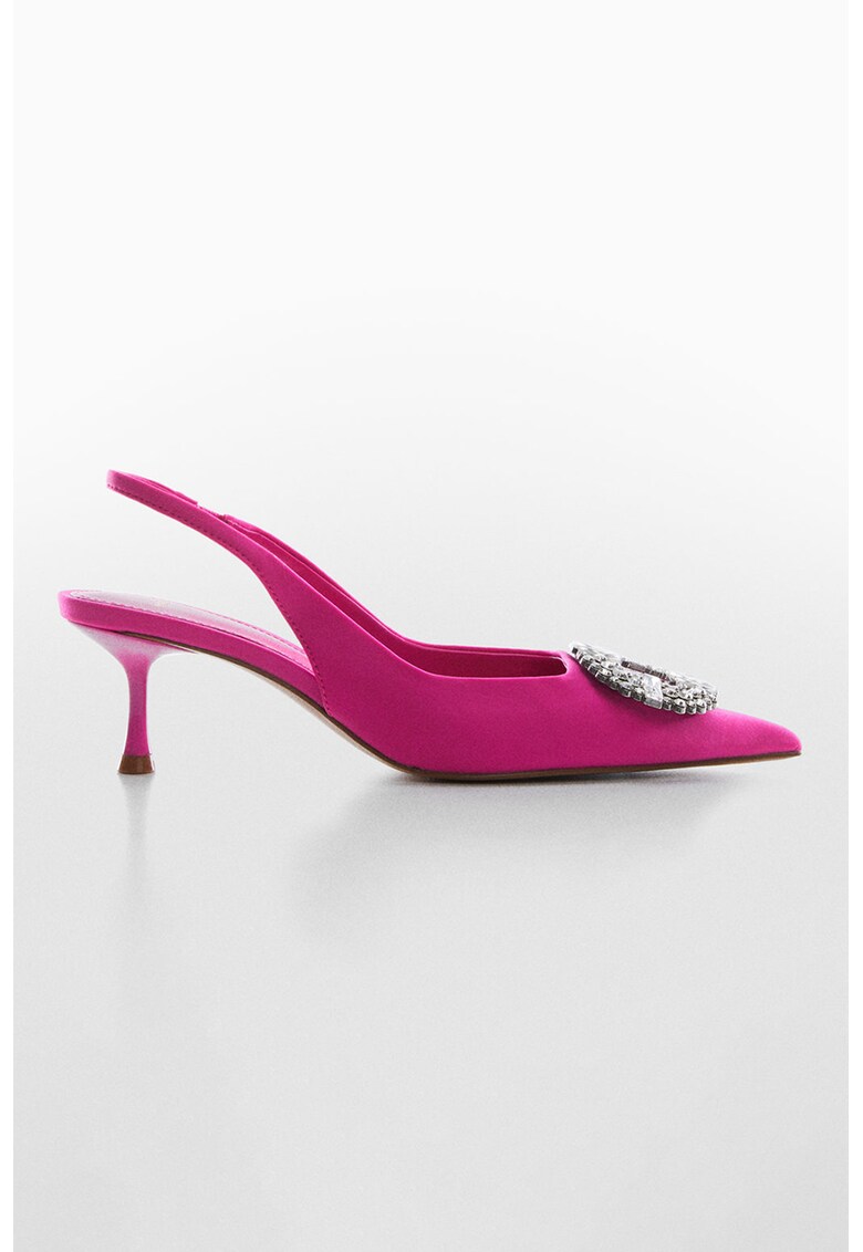 Pantofi slingback cu strasuri Fanda