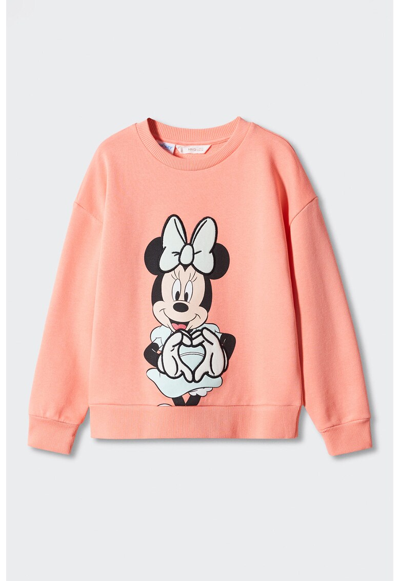 Bluza sport cu imprimeu minnie heart