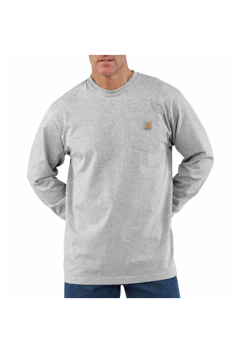 Bluza sport barbati - Model Heavyweight Pocket - Gri - S/L