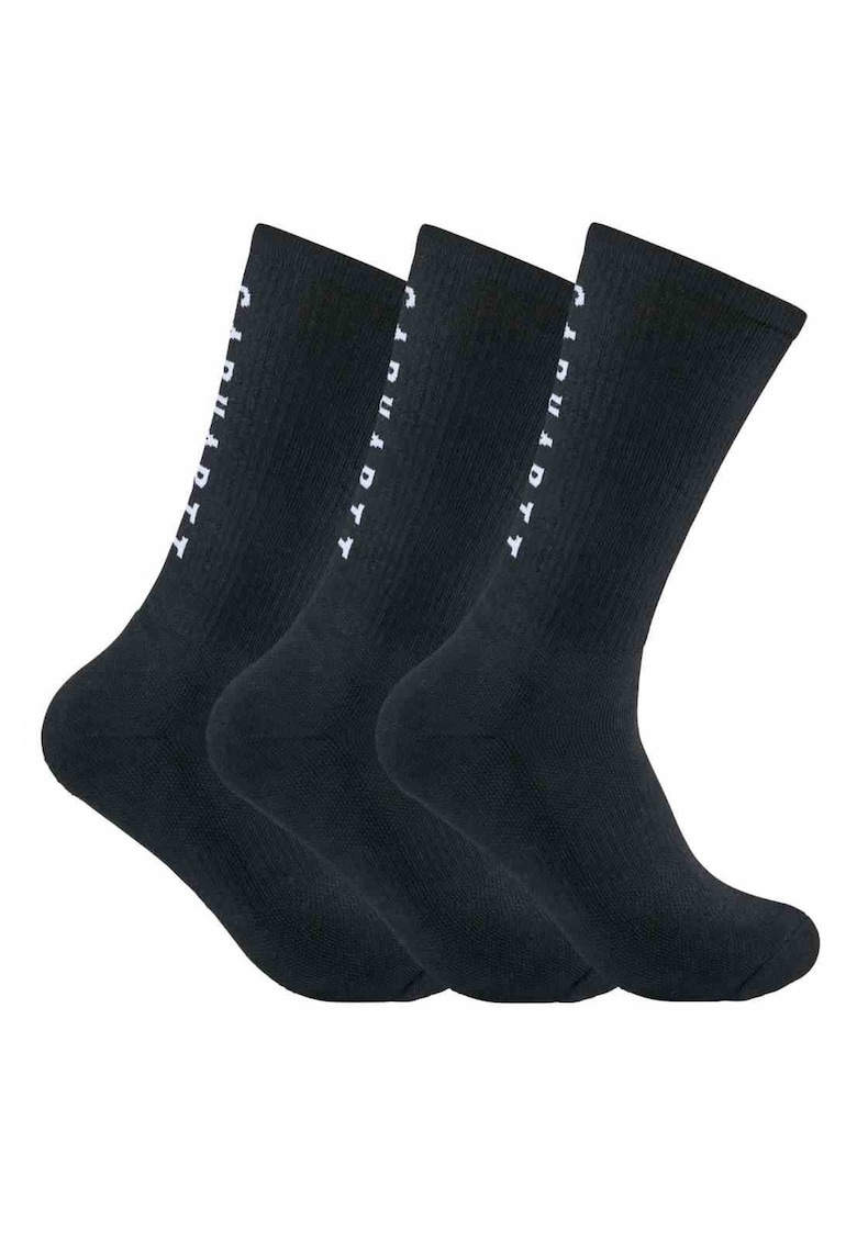 Set 3 perechi sosete barbati - Poliester - Negru -