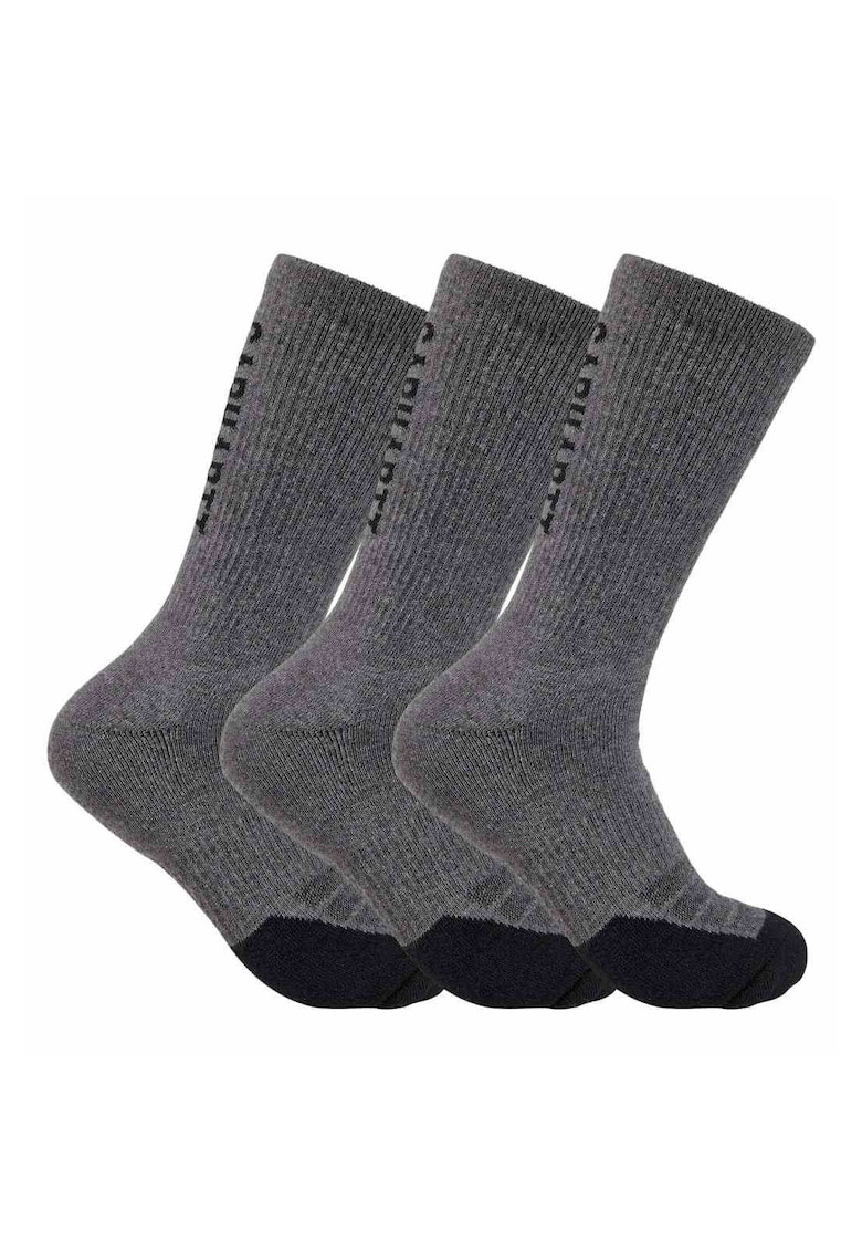Sosete sport barbati Force Midweight Logo Crew Carbon II - 98% poliester - marime M-L