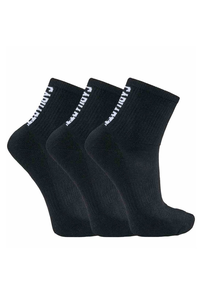 Set 3 perechi sosete barbati - Poliester - Negru -