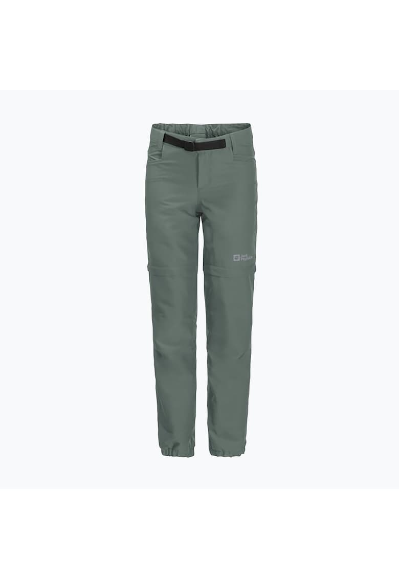 Pantaloni trekking copii Active Zip Off - Poliester - Verde -