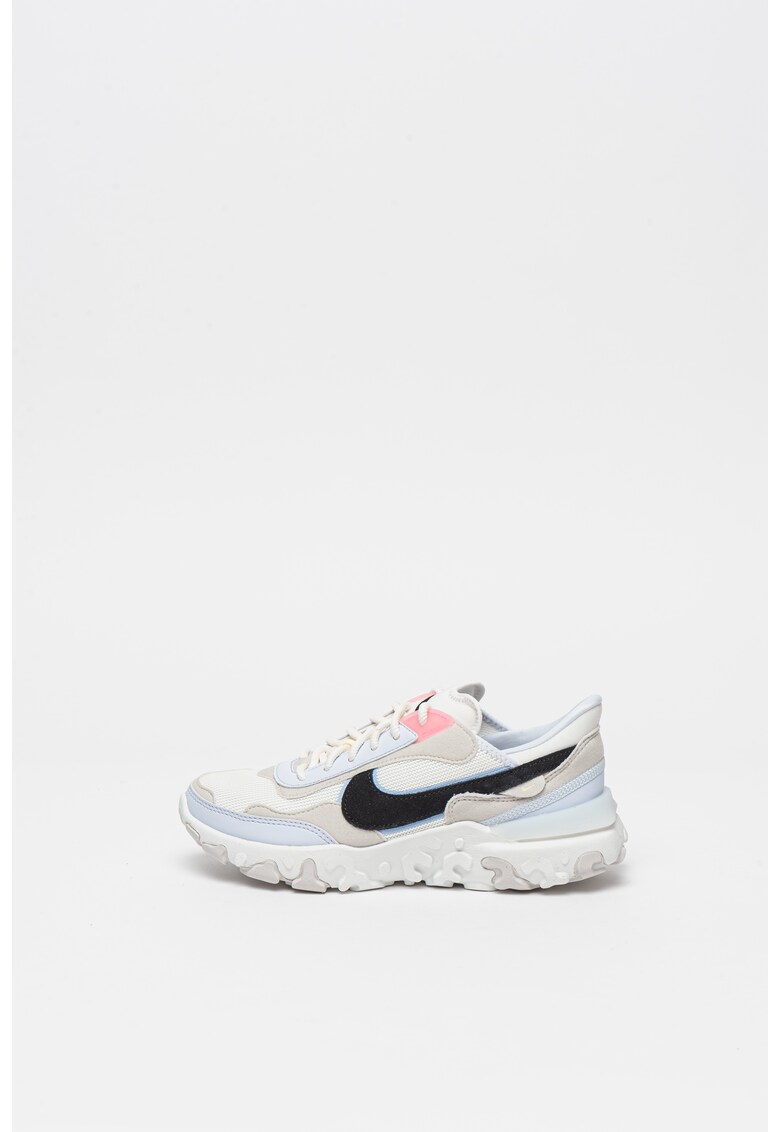 Pantofi sport din piele ecologica si plasa React Revision