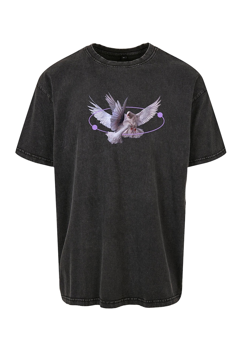 Tricou unisex cu imprimeu grafic - Negru stins