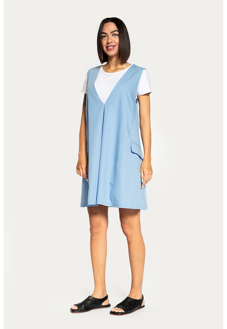 Rochie lejera cu decolteu rotund