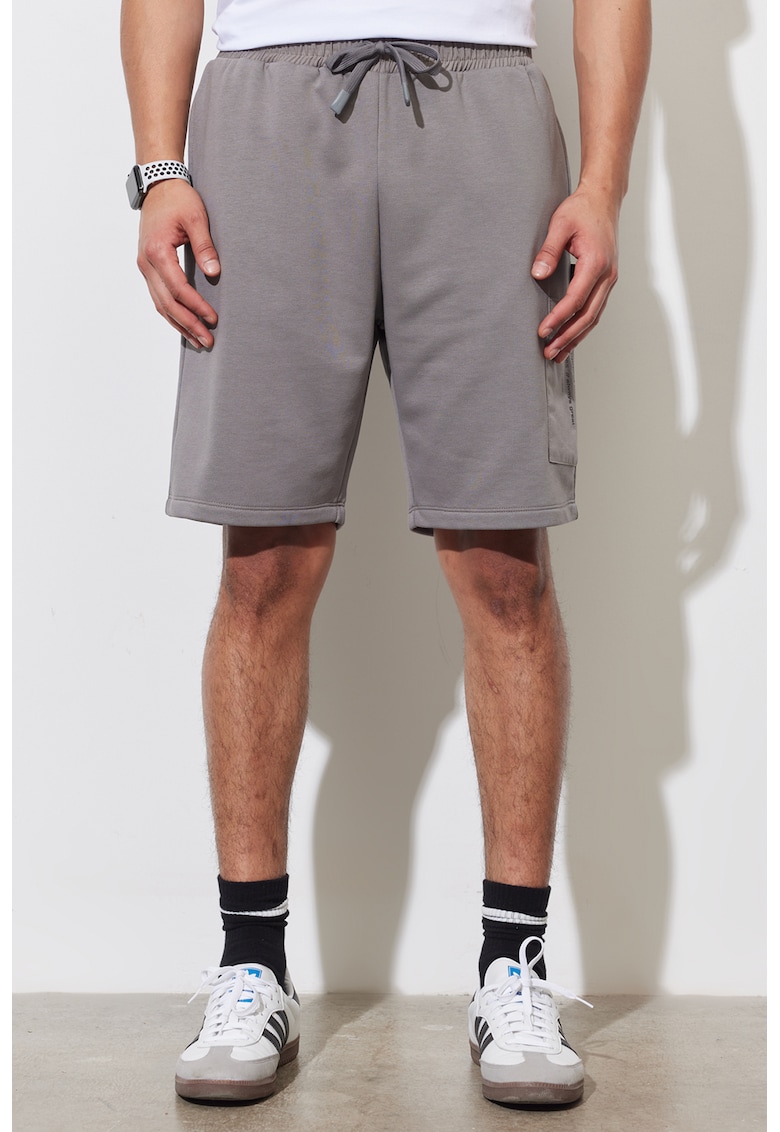 Pantaloni sport scurti din amestec de bumbac