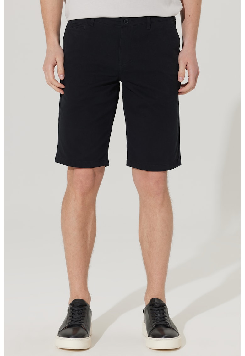 Pantaloni scurti din amestec de bumbac cu buzunare laterale