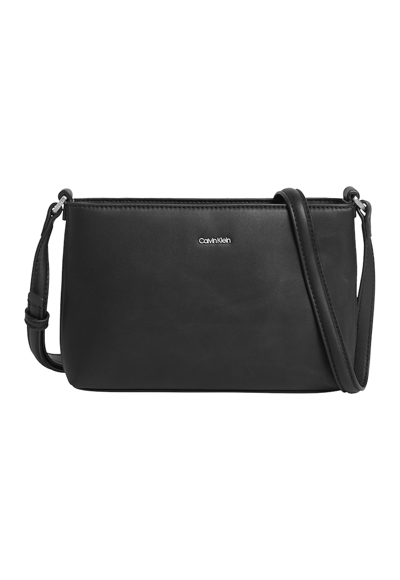 Geanta crossbody de piele ecologica cu logo