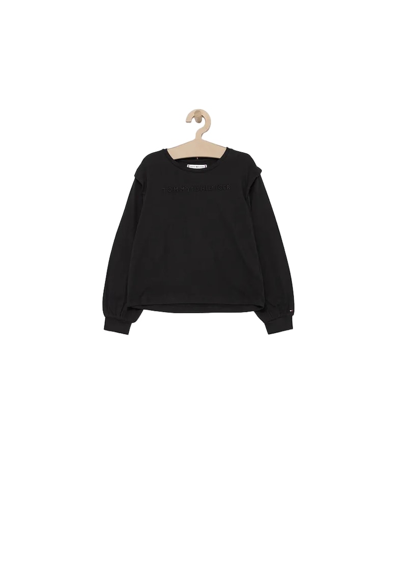 Tommy Hilfiger Bluza sport pentru fete - Bumbac/Poliester - 74 cm - Negru