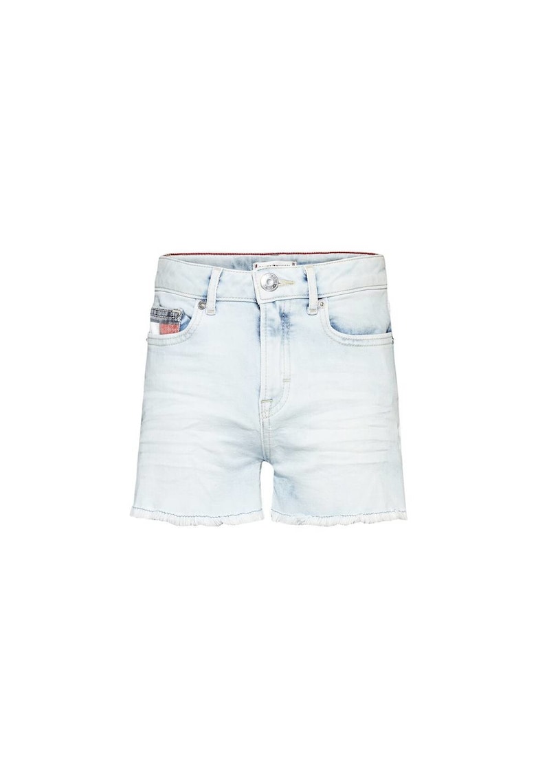 Pantaloni scurti pentru fete - Bumbac/Elastan - Albastru -