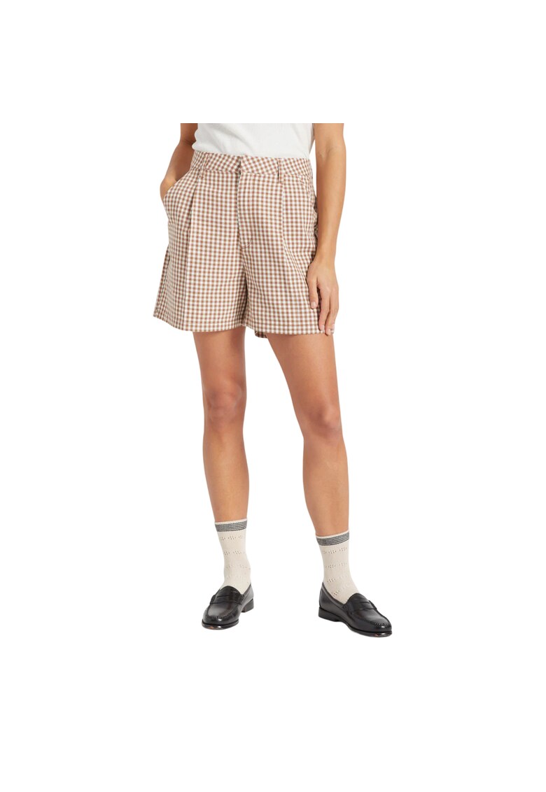 Pantaloni scurti dama -  bej/alb - W26