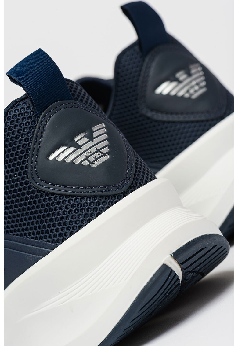 Pantofi sport low cut cu detalii cu logo discret