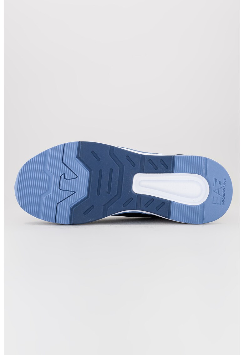 Pantofi sport de piele ecologica cu insertii din material textil