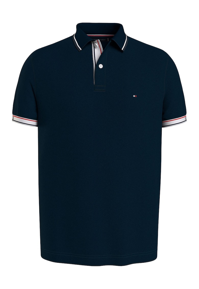 Tricou polo regular fit de bumbac organic