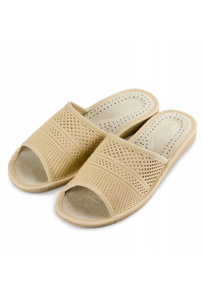 Papuci dama pentru casa - Bej