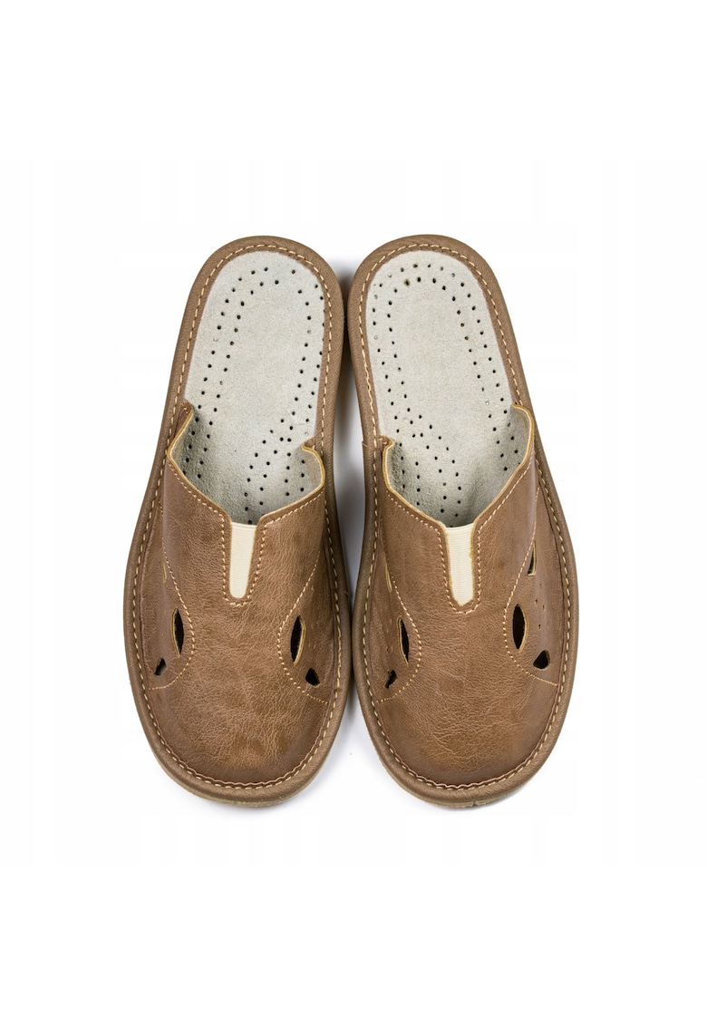 Papuci dama pentru casa - Maro