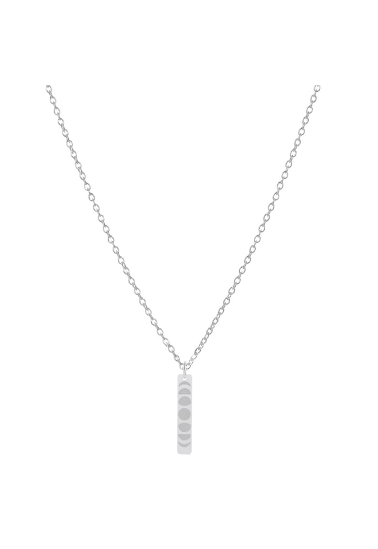 Lant cu pandantiv Fazele Lunii din Argint 925 - reglabil 47-50 cm - pentru barbati