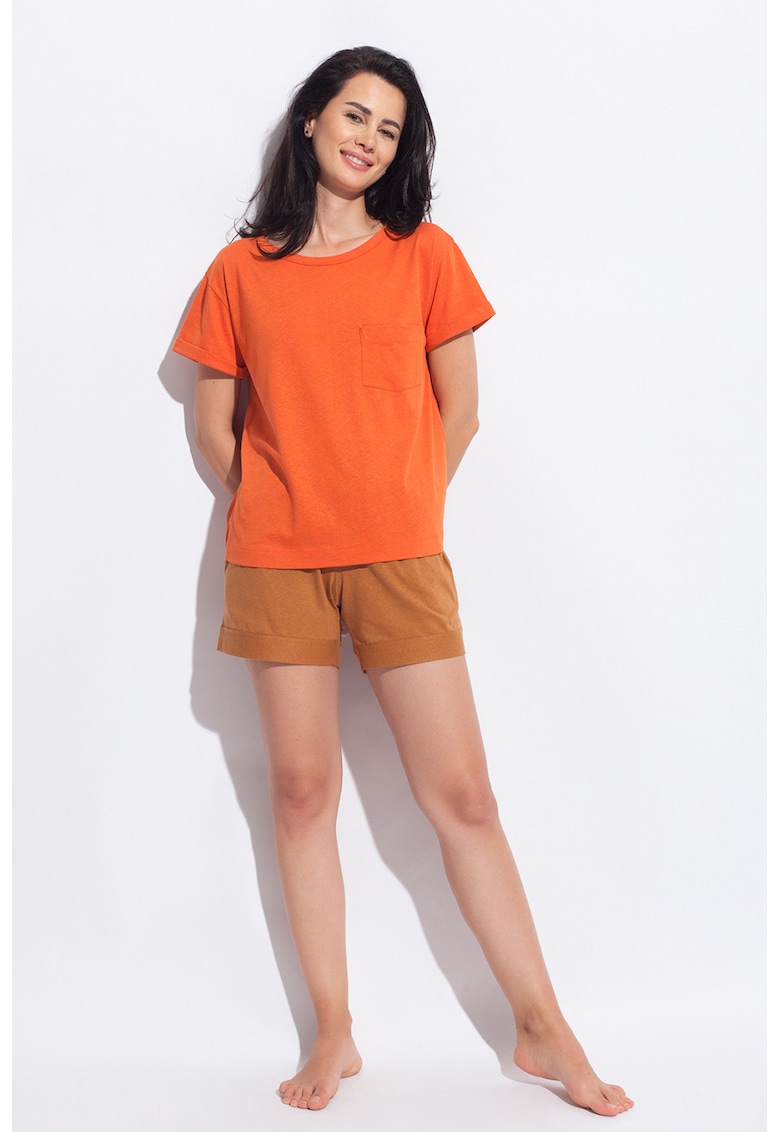 Tricou de casa din amestec de in cool flax