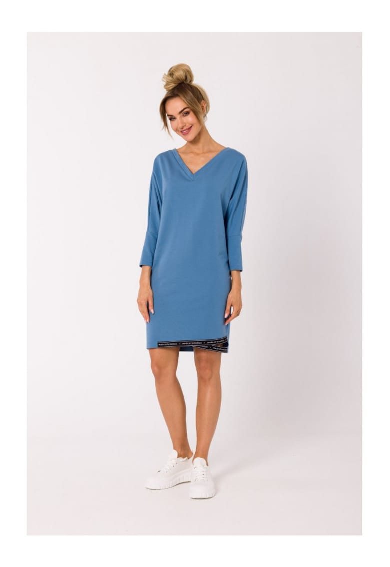 Made of Emotion Rochie mini dama Grisante M732 albastru