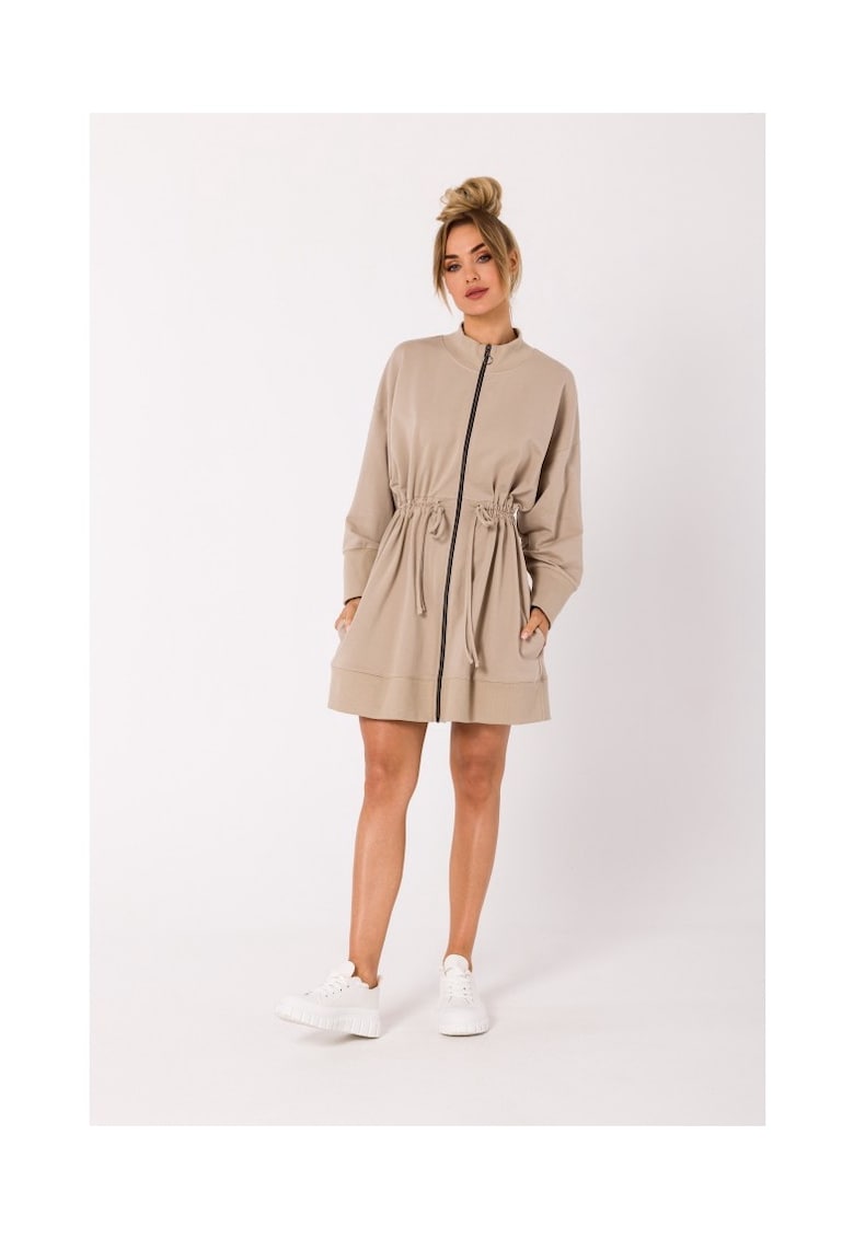 Rochie cu fermoar si decupaje in spate