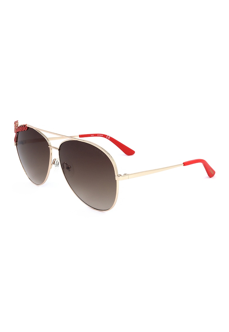 GUESS Слънчеви очила Aviator с лого за Жени GUESS Слънчеви очила Aviator с лого за Жени