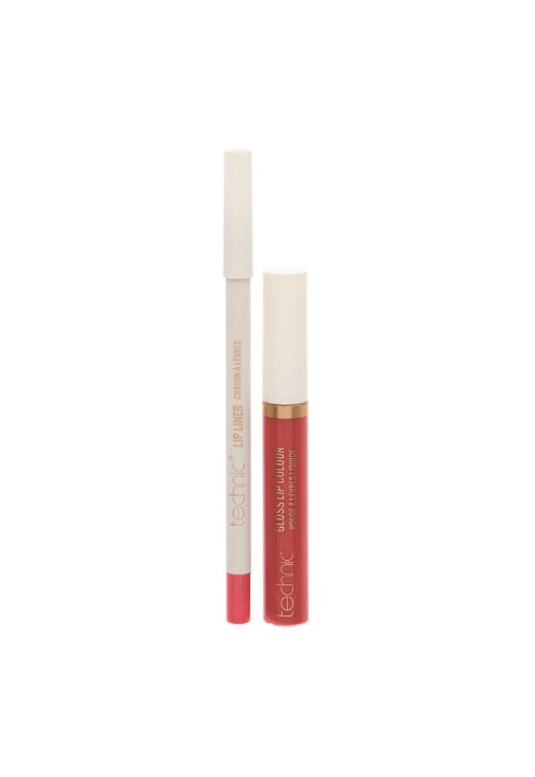 Set Luciu si creion de buze - Lip Kit - Rose