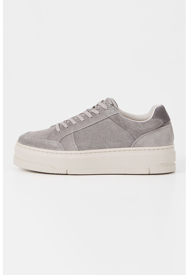 Pantofi sport flatform de piele intoarsa Judy