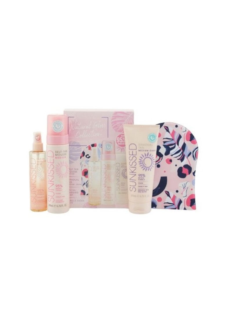 Set autobronzare - Natural Glow Collection Gift Set - cu spuma autobronzanta Medium