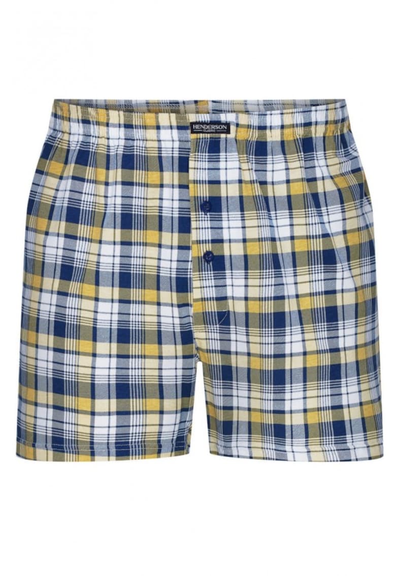 Boxeri barbati Classic 1442-1449 K321 - Bleumarin/galben - Galben/Bleumarin