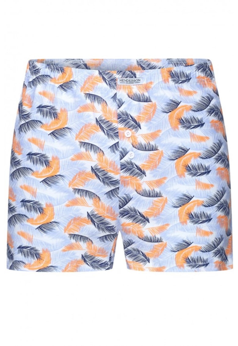 Boxeri barbati Classic 1442-1449 K317 - Albastru/portocaliu - Portocaliu/Albastru