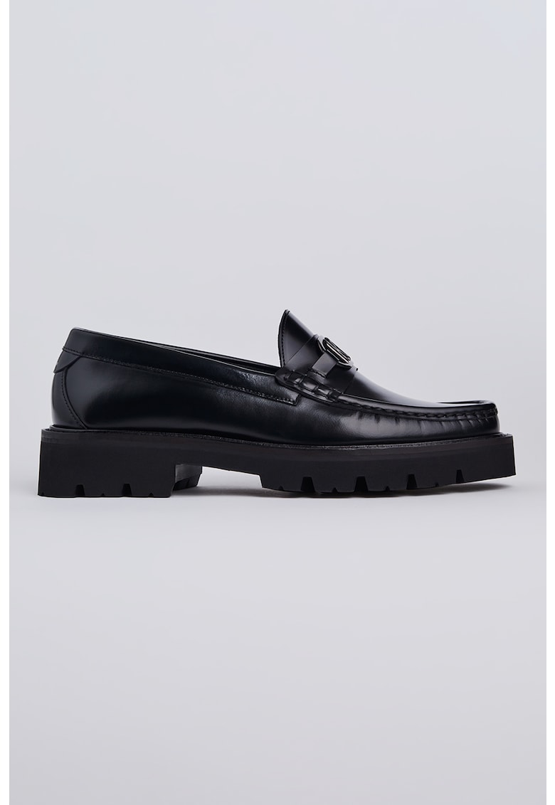 Pantofi loafer de piele cu logo Balerini
