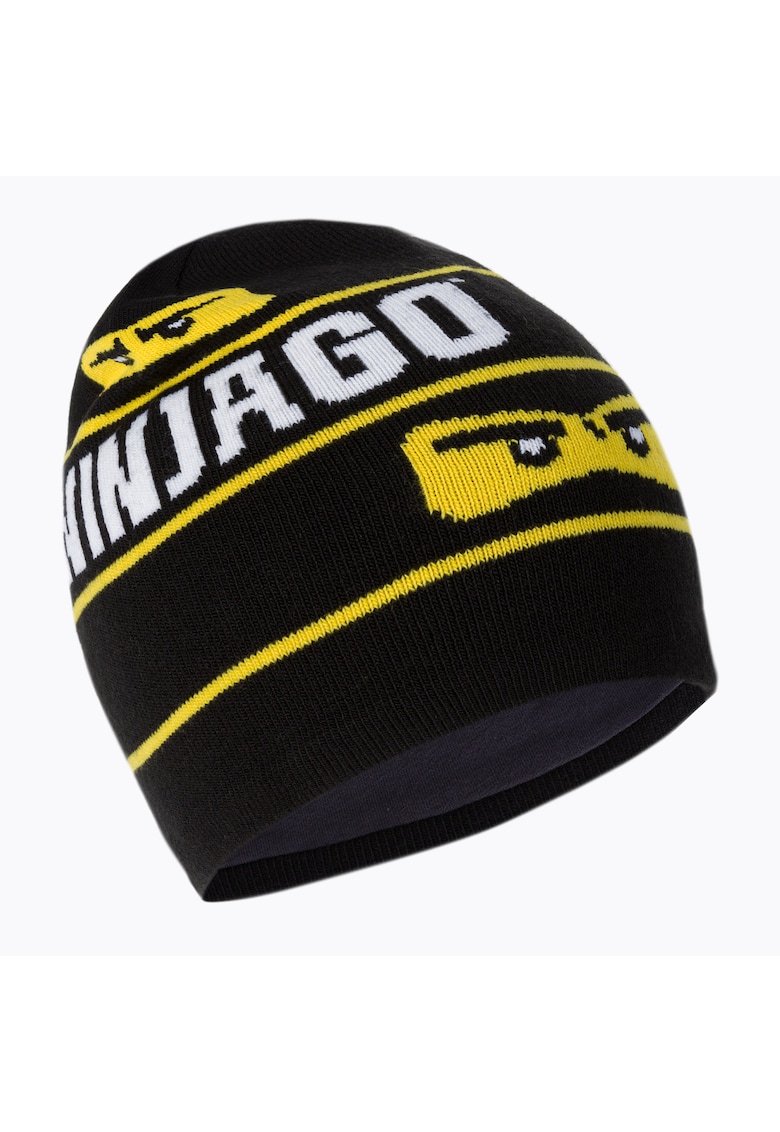 Caciula de iarna pentru copii -  Acril - Negru/Galben