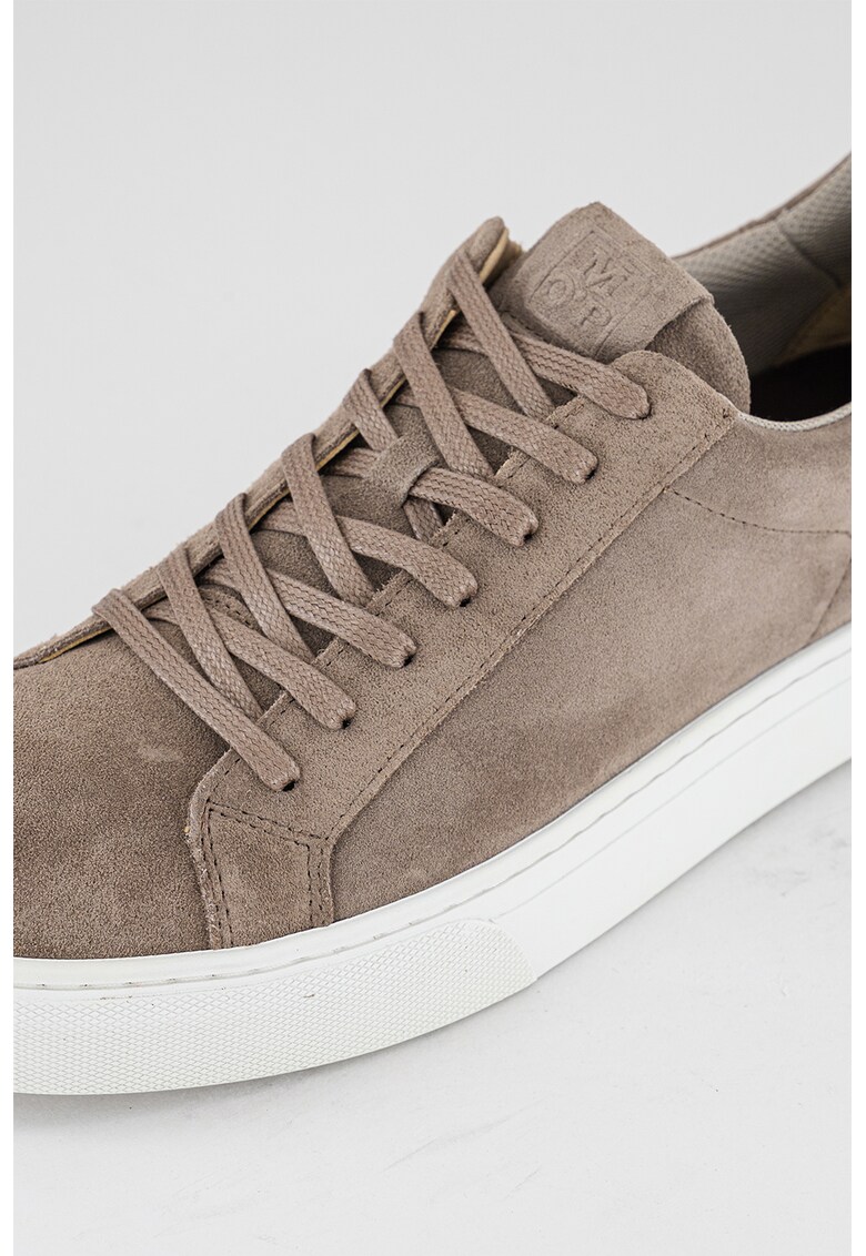 Pantofi sport low-cut din piele intoarsa