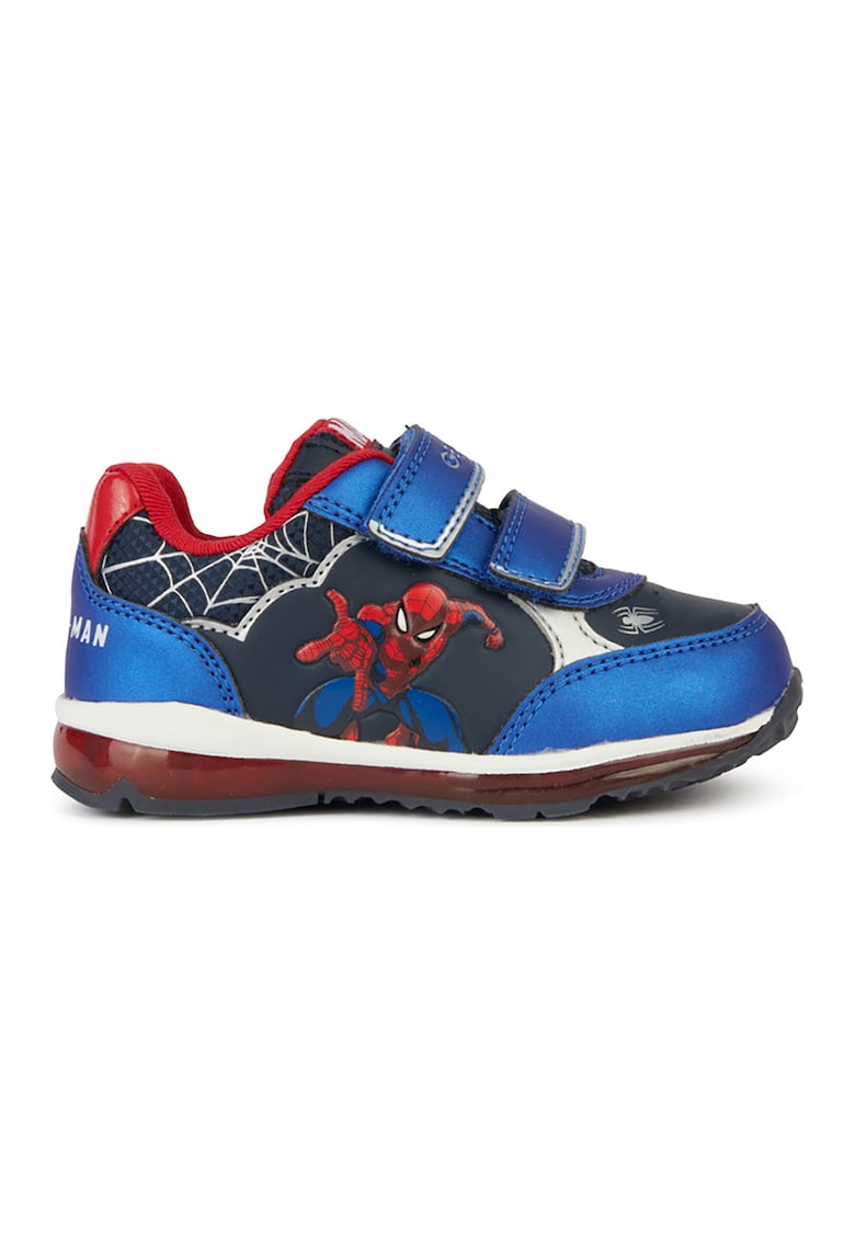 Pantofi sport din piele ecologica cu imprimeu cu Spider-Man