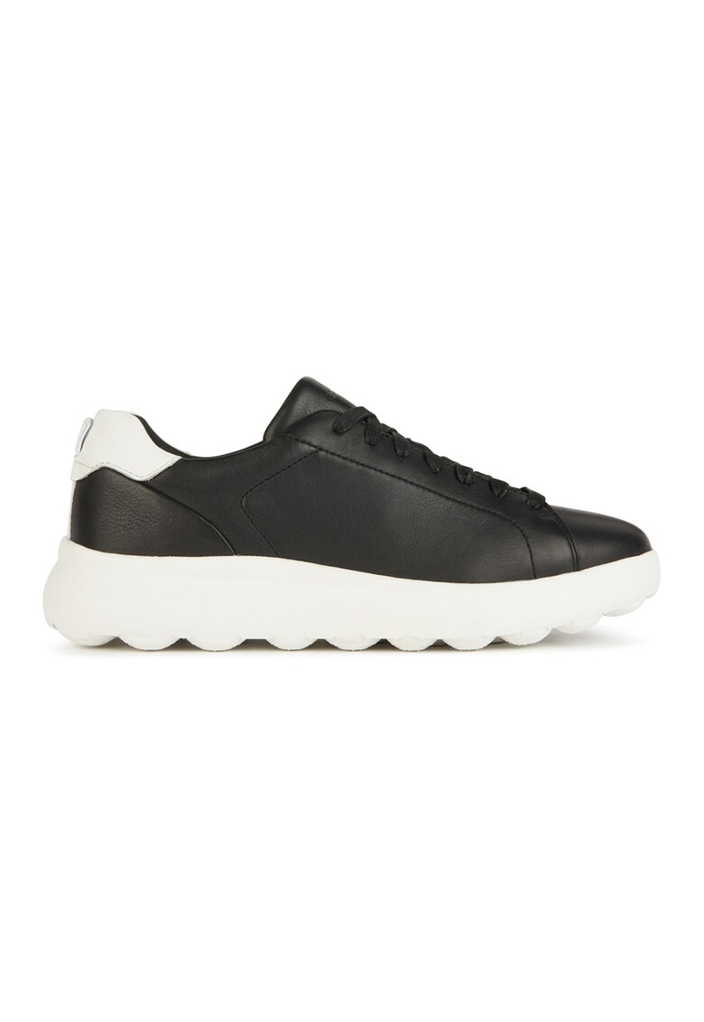 Pantofi sport de piele cu varf rotund