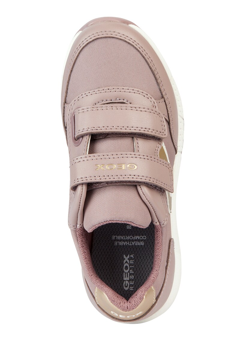 Pantofi sport cu velcro si segmente sintetice Alben