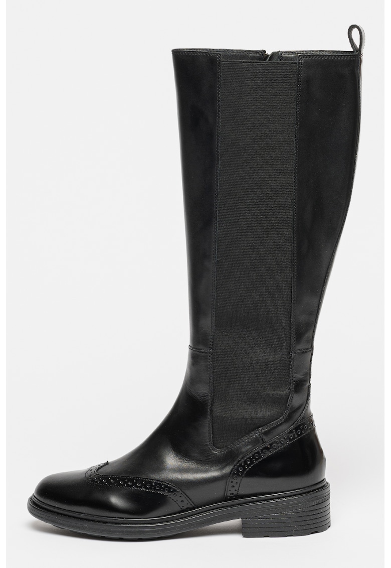 Cizme lungi pana la genunchi din piele