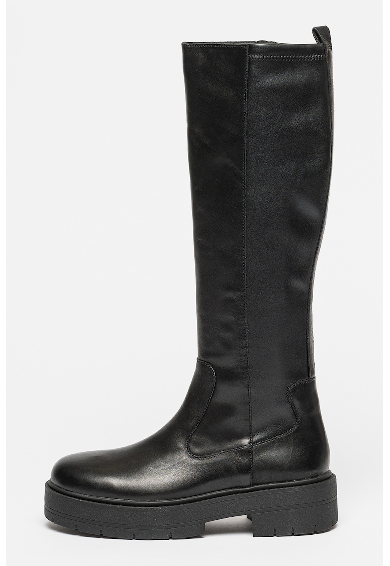 Cizme lungi de piele si piele ecologica Spherica