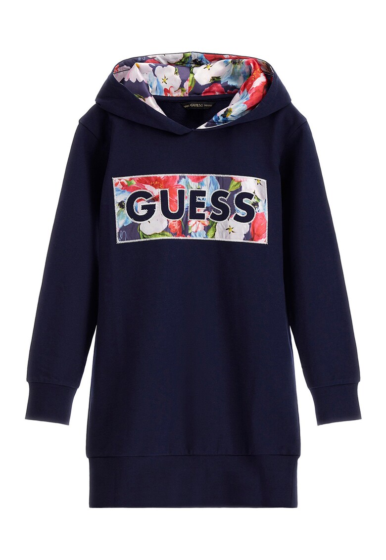 Rochie cu gluga si imprimeu logo