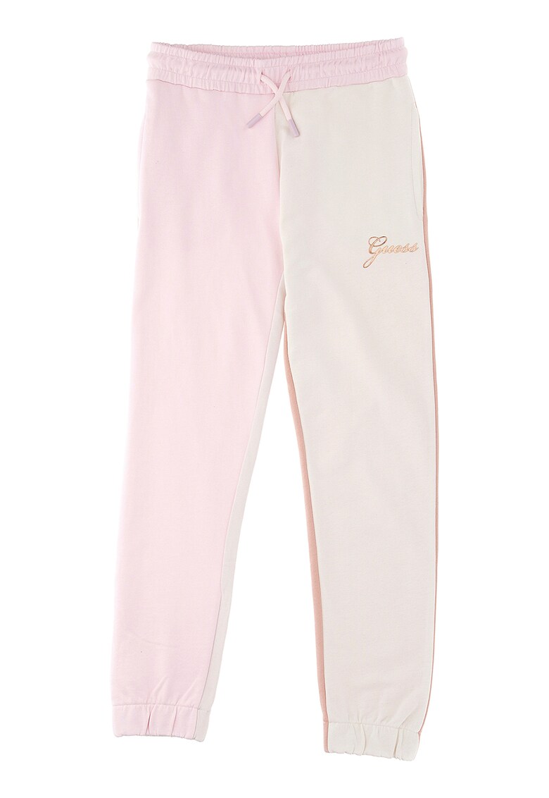 Pantaloni sport cu model colorblock